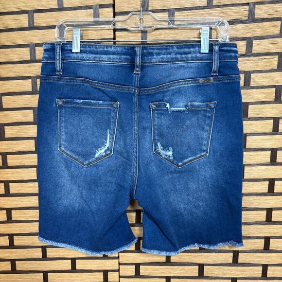 KanCan Multi Button Denim‎ Shorts Size Large - Picture 2 of 9
